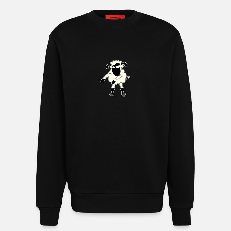 Floss Dance Move Schafe - Sweatshirt - made by SPREAD  - SOLID BLACK