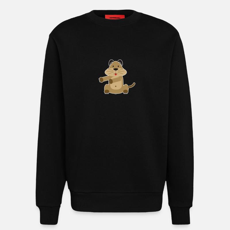 Floss Dance Move Hund - Sweatshirt - made by SPREAD  - SOLID BLACK