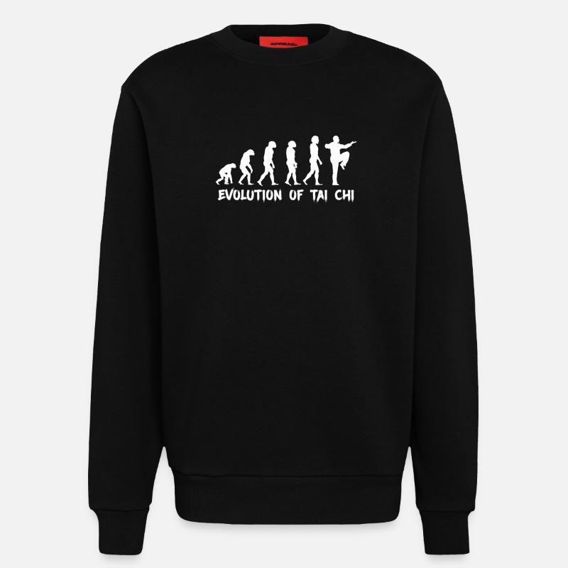 Evolution von Tai Chi - Sweatshirt - made by SPREAD  - SOLID BLACK