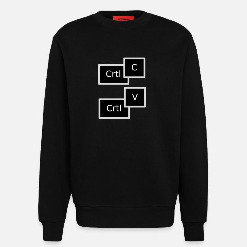 Copy Paste - Sweatshirt - made by SPREAD  - SOLID BLACK