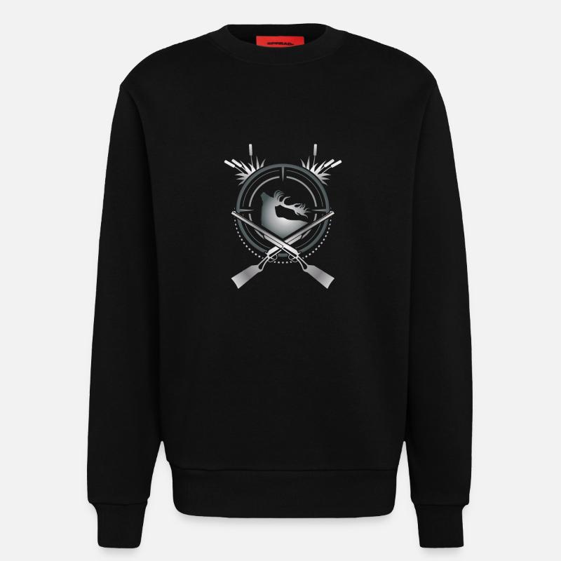 Deer hunter - Sweatshirt - made by SPREAD  - SOLID BLACK