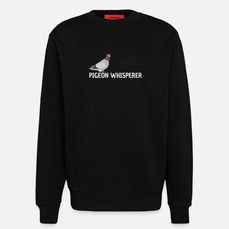 Tauben Flüsterer - Sweatshirt - made by SPREAD - SOLID BLACK