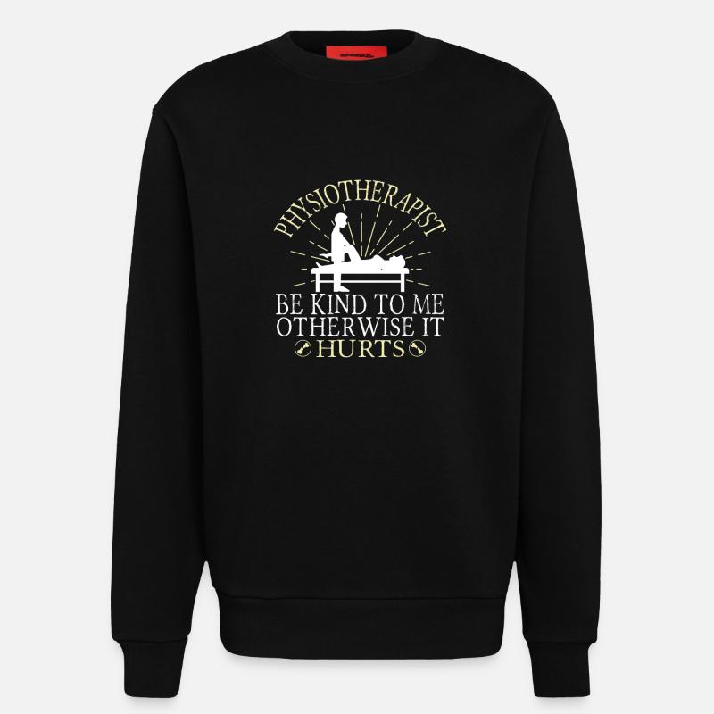Physiotherapeut - Sweatshirt - made by SPREAD - SOLID BLACK