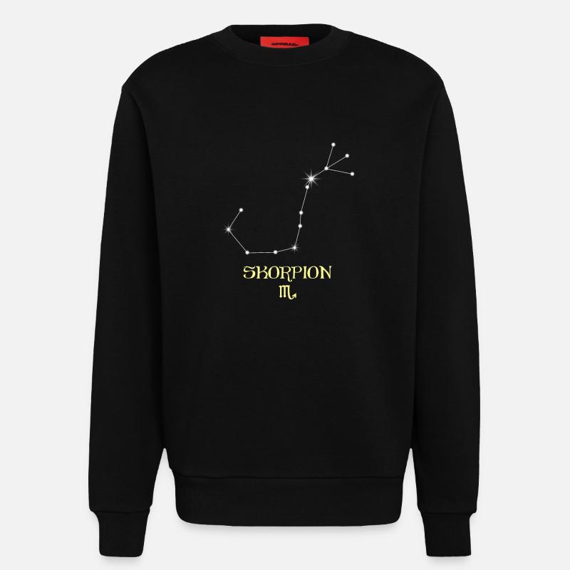 Skorpion Sternzeichen - Sweatshirt - made by SPREAD  - SOLID BLACK