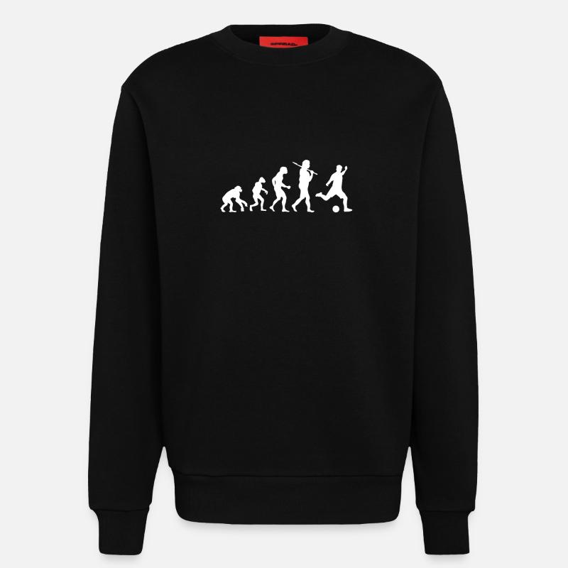 Evolution Fußball - Sweatshirt - made by SPREAD - SOLID BLACK