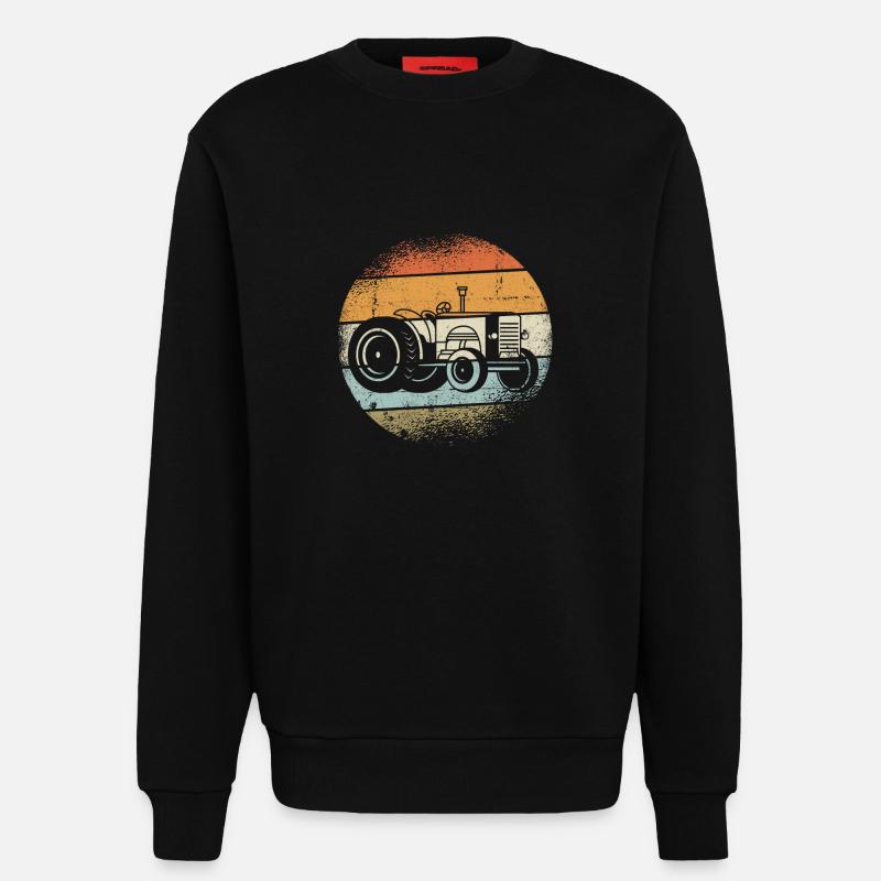 Traktor - Sweatshirt - made by SPREAD - SOLID BLACK
