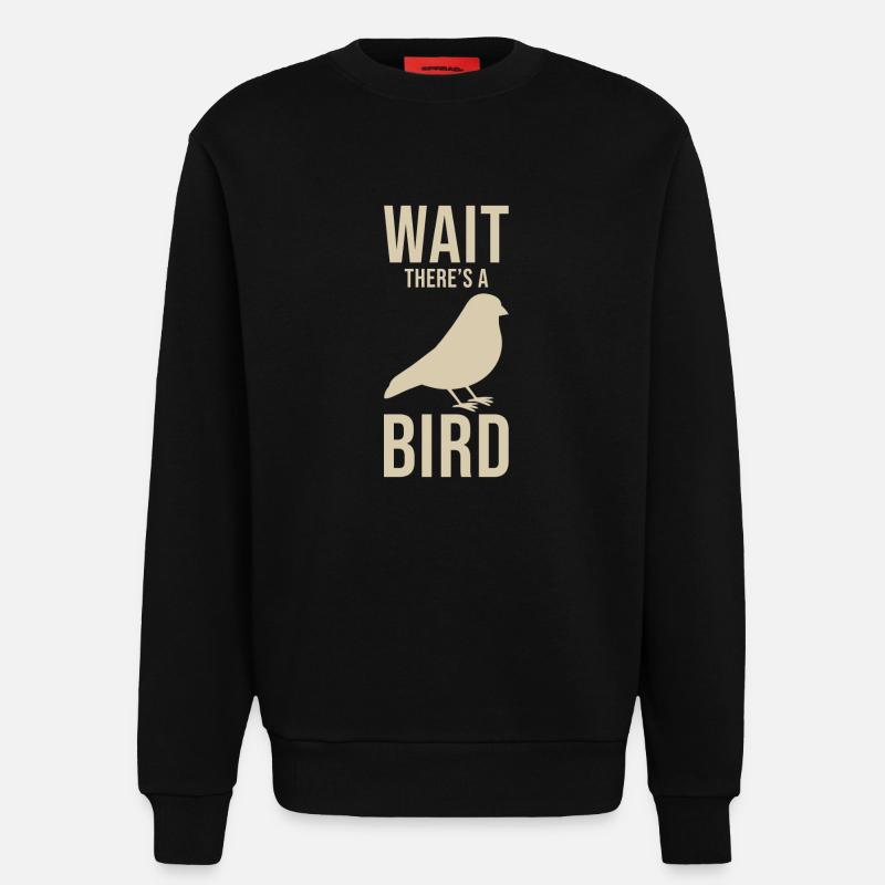Vogelkundler Spruch - Sweatshirt - made by SPREAD  - SOLID BLACK