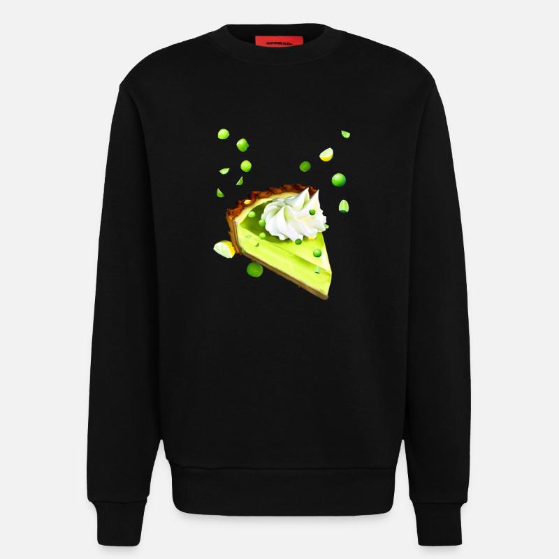 Lime Cake Lemon Lime - Sweatshirt - made by SPREAD  - SOLID BLACK