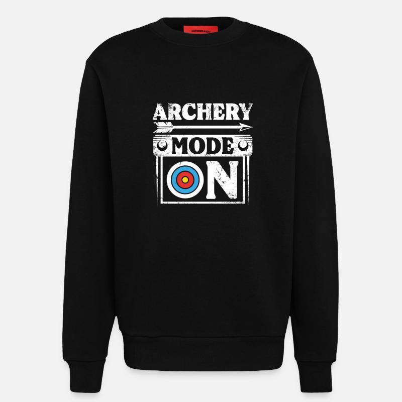 Mode tir à l’arc activé - Sweat bio décontracté fabriqué en UE - SOLID BLACK