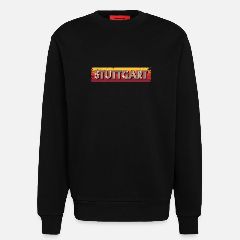 Stuttgartererin Stuttgarterer Stuttgarter - Sweatshirt - made by SPREAD  - SOLID BLACK