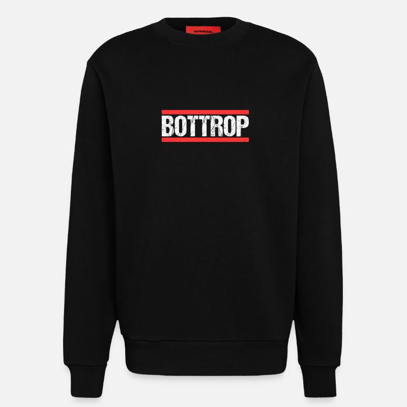Bottroperin Bottroper Bottrop - Sweatshirt - made by SPREAD  - SOLID BLACK