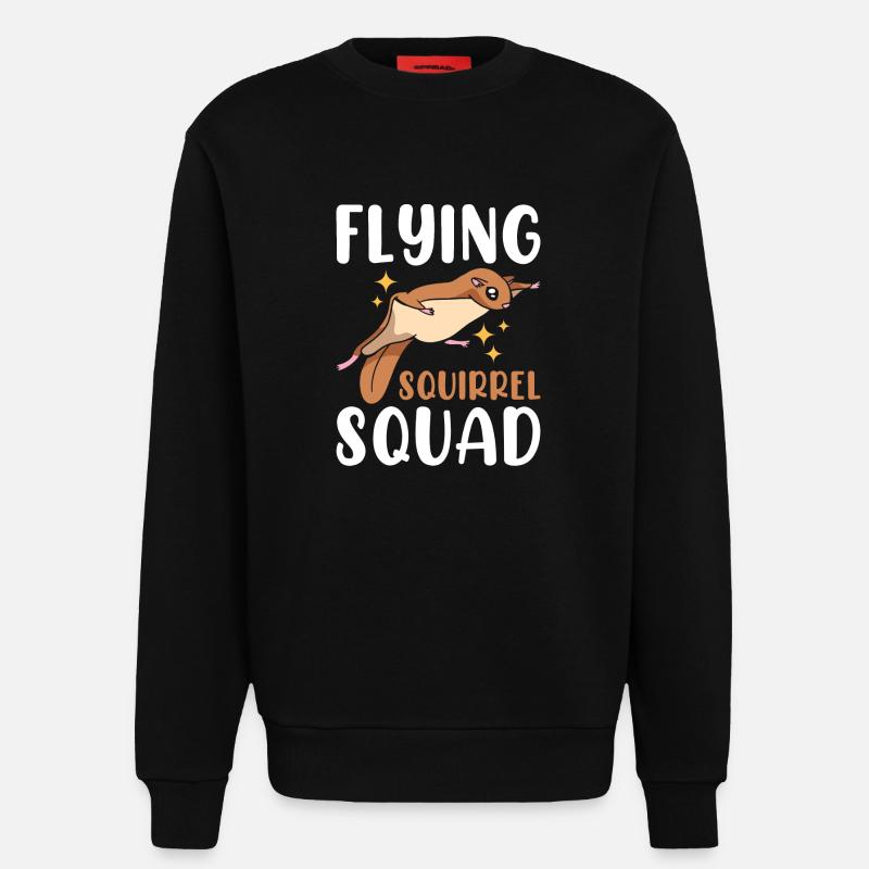 Fliegende Eichhörnchen-Truppe - Sweatshirt - made by SPREAD  - SOLID BLACK