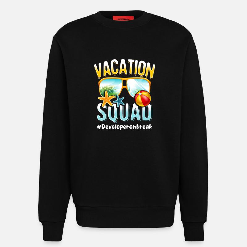 Entwickler Vacation Squad #Developeronbreak - Sweatshirt - made by SPREAD  - SOLID BLACK