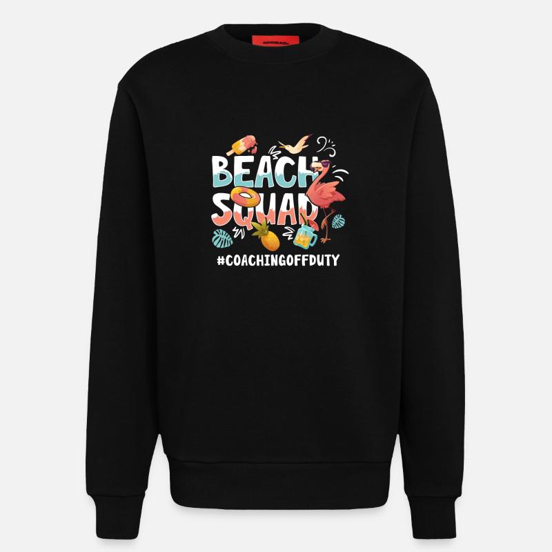 Coaching Vacation Beach Group - Sweatshirt - made by SPREAD  - SOLID BLACK