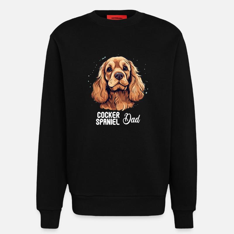 Hund Cocker Spaniel - Sweatshirt - made by SPREAD  - SOLID BLACK