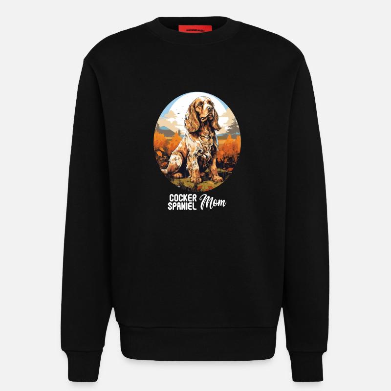 Hund Cocker Spaniel - Sweatshirt - made by SPREAD  - SOLID BLACK