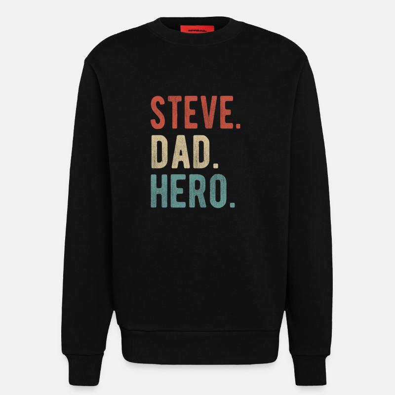 Steve Papa Held - Sweatshirt - made by SPREAD  - SOLID BLACK