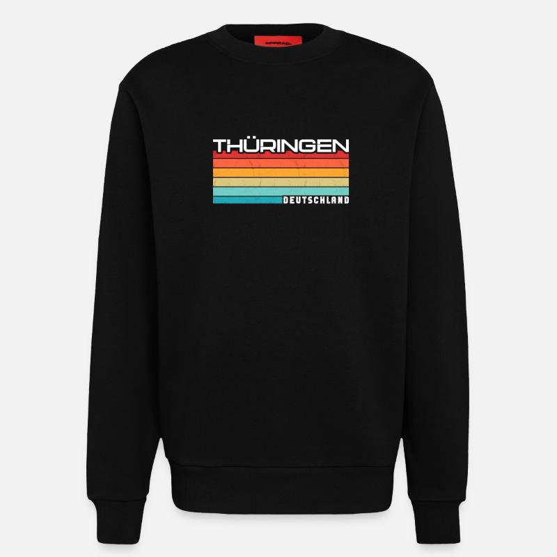 Thuringian Thuringian Thuringia - Sweatshirt - made by SPREAD  - SOLID BLACK