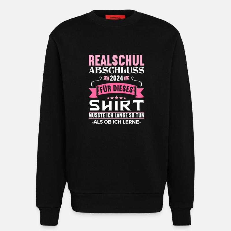 Lycée Jeunes Filles Lycée 2024 - Sweat bio décontracté fabriqué en UE - SOLID BLACK