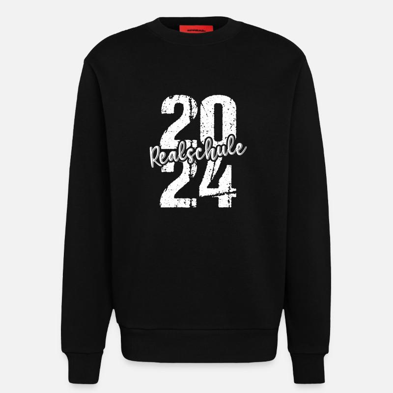 Lycée Jeunes Filles Lycée 2024 - Sweat bio décontracté fabriqué en UE - SOLID BLACK