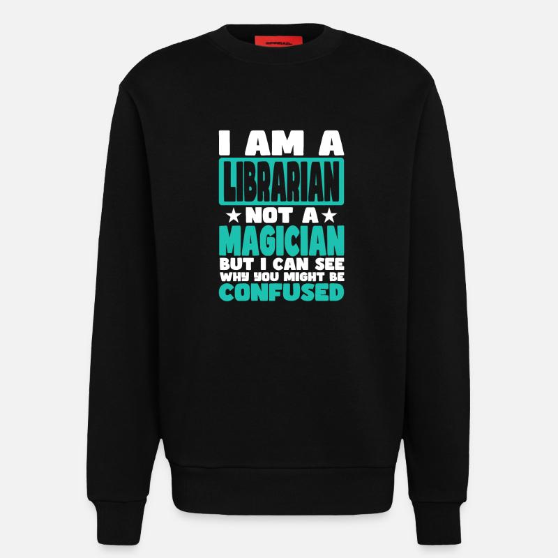 Bibliothekar - Sweatshirt - made by SPREAD  - SOLID BLACK