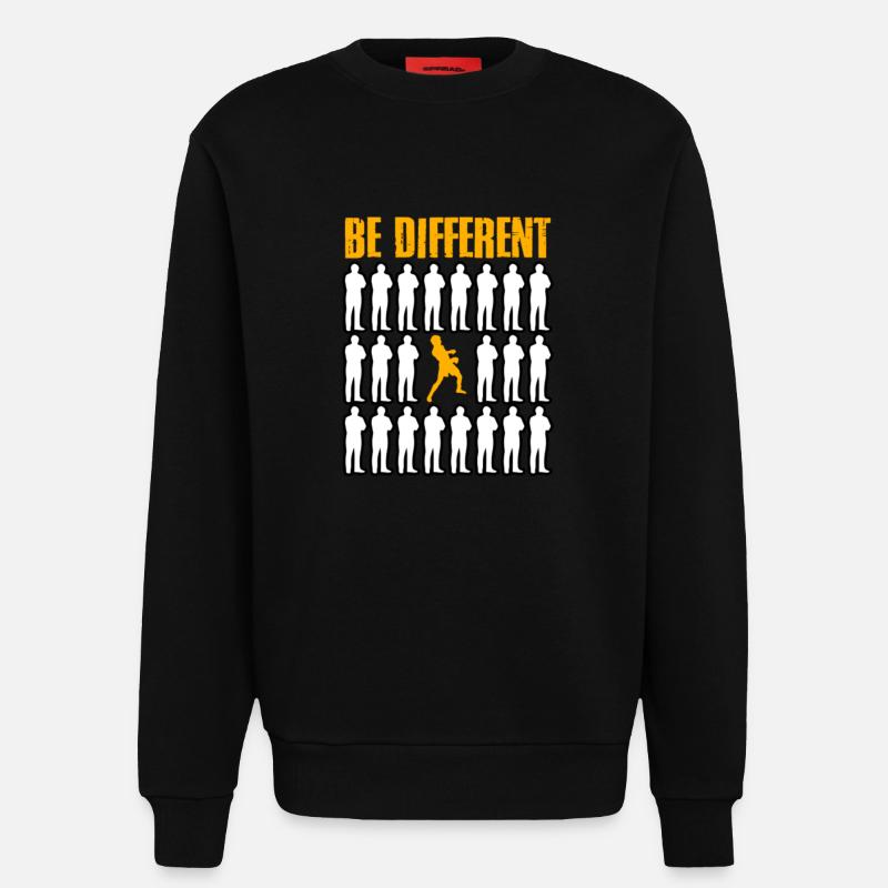 Sei anders Boxen - Sweatshirt - made by SPREAD  - SOLID BLACK