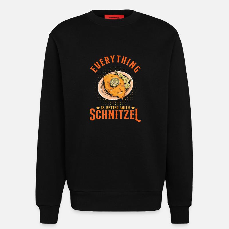 Everything Is Better With Schnitzel - Sweatshirt - made by SPREAD  - SOLID BLACK