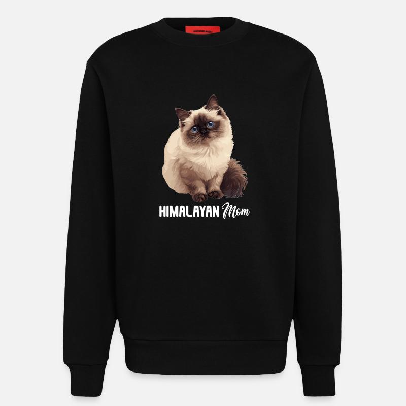 Himalayan Cat Colourpoint Katze - Sweatshirt - made by SPREAD - SOLID BLACK