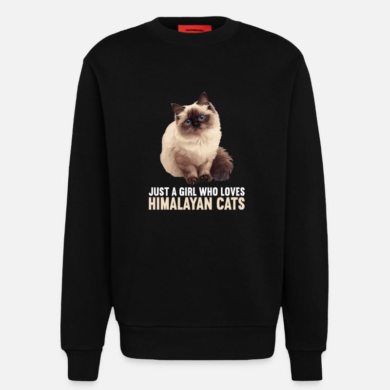 Himalayan Cat Colourpoint Katze - Sweatshirt - made by SPREAD  - SOLID BLACK