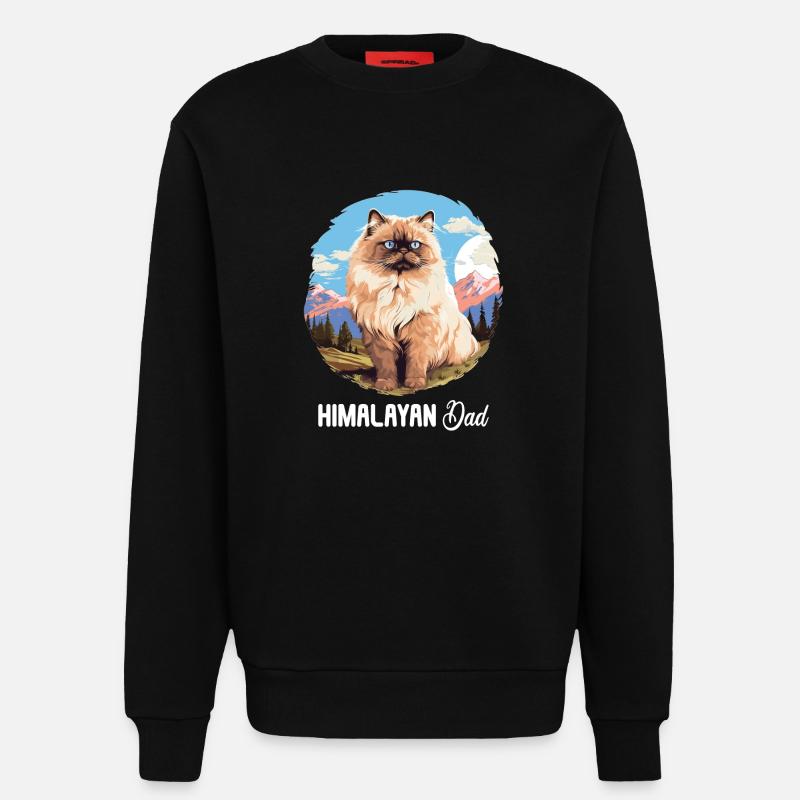 Himalayan Cat Colourpoint Katze - Sweatshirt - made by SPREAD - SOLID BLACK