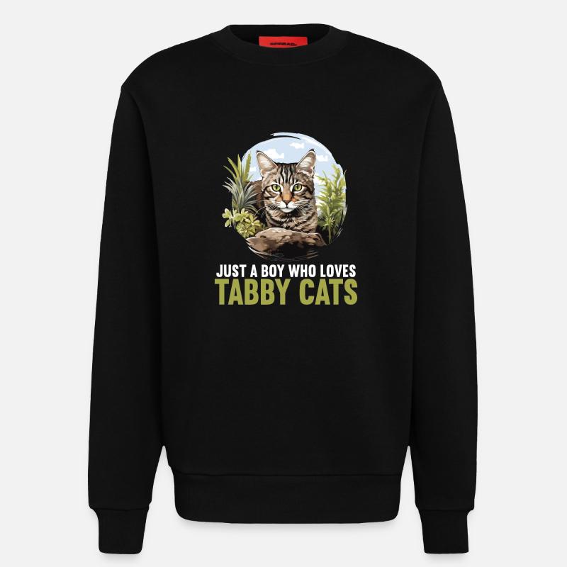 Tabby Kätzchen Tabby Katze - Sweatshirt - made by SPREAD  - SOLID BLACK