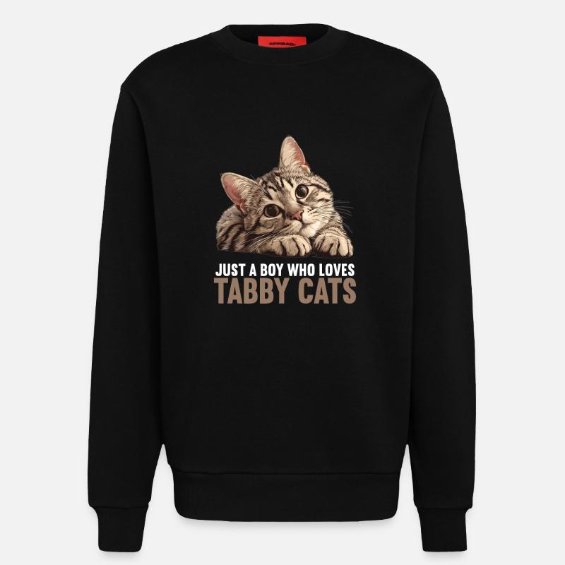 Tabby Kätzchen Tabby Katze - Sweatshirt - made by SPREAD - SOLID BLACK