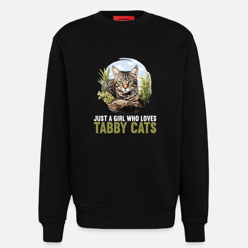 Tabby Kätzchen Tabby Katze - Sweatshirt - made by SPREAD  - SOLID BLACK