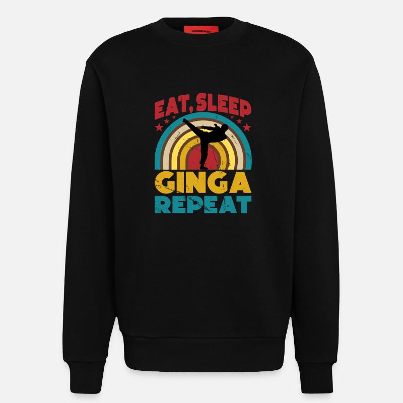 Eat Sleep Ginga Repeat - Sweatshirt - made by SPREAD  - SOLID BLACK