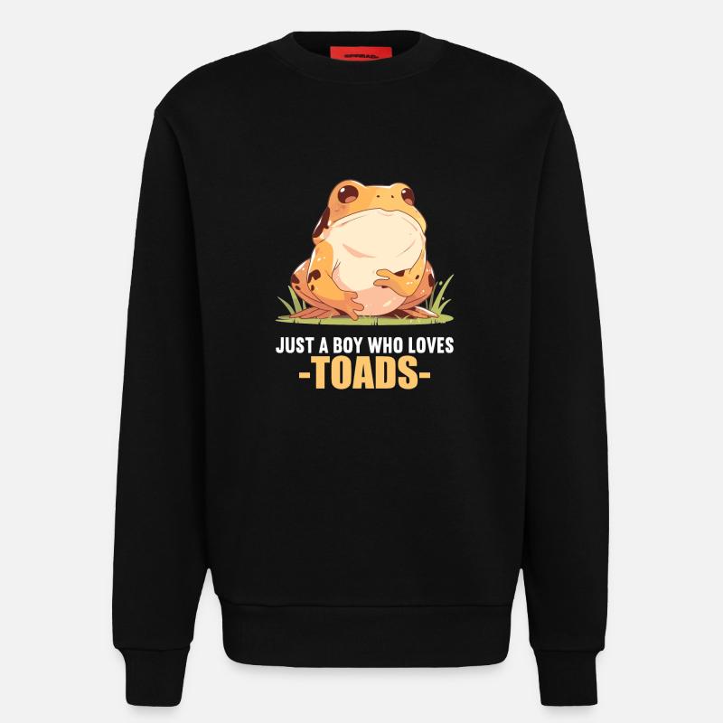 Toad Toads Toad - Sweatshirt - made by SPREAD  - SOLID BLACK