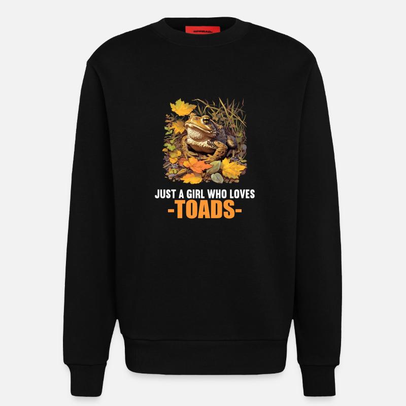 Toad Toads Toad - Sweatshirt - made by SPREAD  - SOLID BLACK