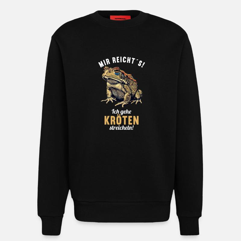 Toad Kröten Kröte - Sweatshirt - made by SPREAD  - SOLID BLACK