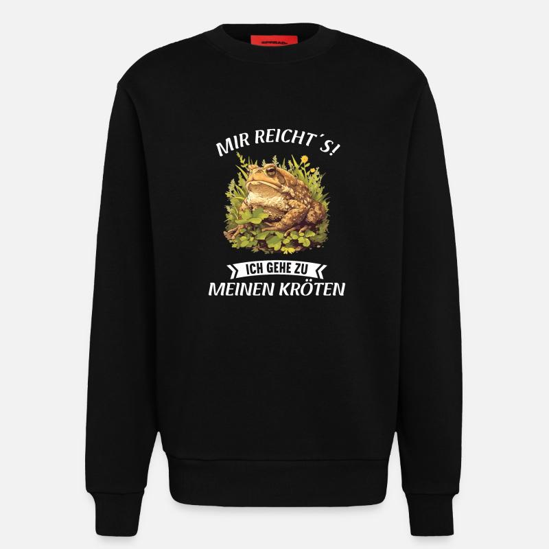 Toad Kröten Kröte - Sweatshirt - made by SPREAD  - SOLID BLACK