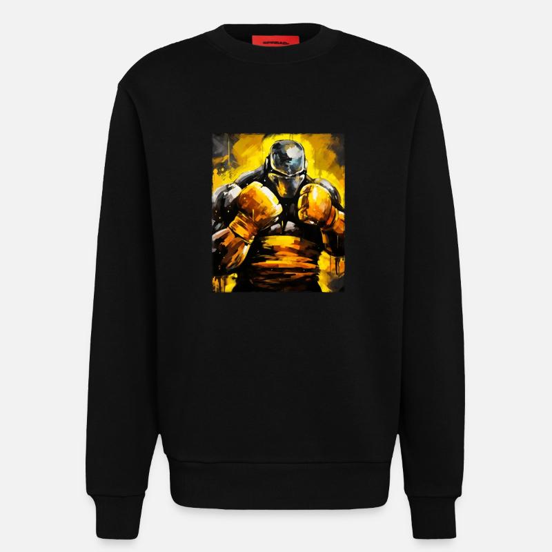 Ritter Boxer Boxen - Sweatshirt - made by SPREAD  - SOLID BLACK