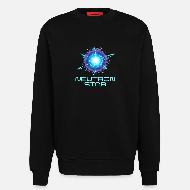 Neutrons Star Science Universe - Sweatshirt - made by SPREAD  - SOLID BLACK