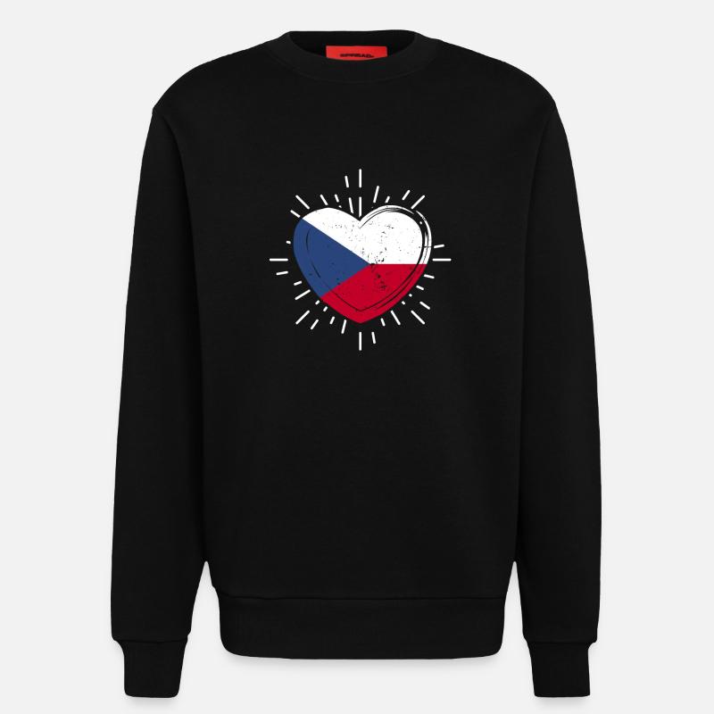 Tschechen Tschechisch Tschechien - Sweatshirt - made by SPREAD  - SOLID BLACK