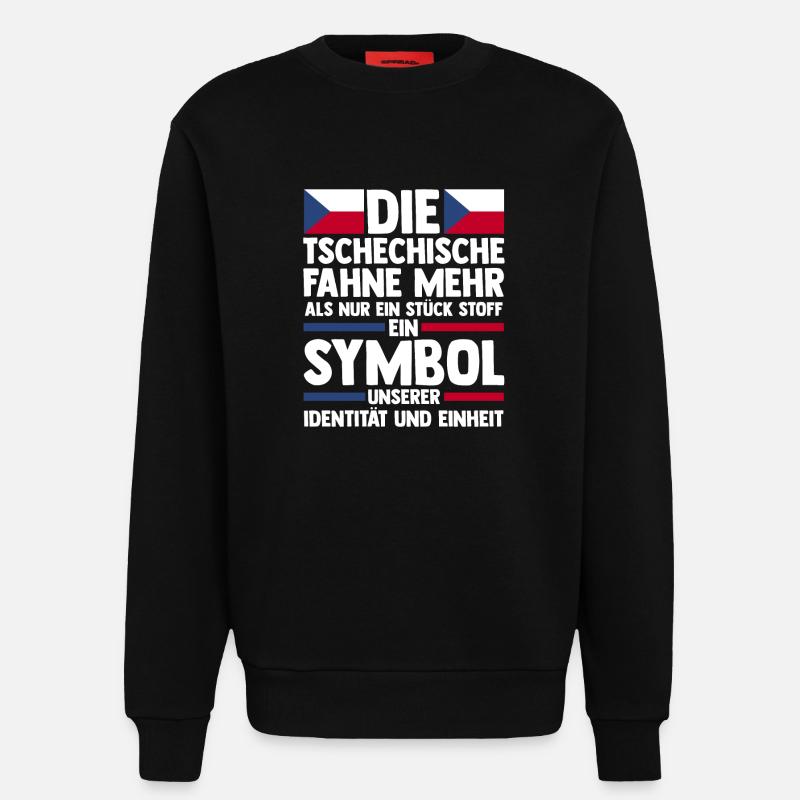 Tschechen Tschechisch Tschechien - Sweatshirt - made by SPREAD  - SOLID BLACK