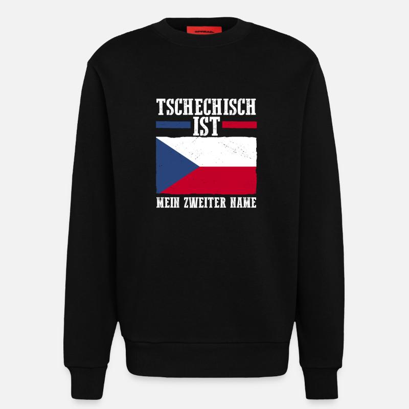 Tschechen Tschechisch Tschechien - Sweatshirt - made by SPREAD  - SOLID BLACK