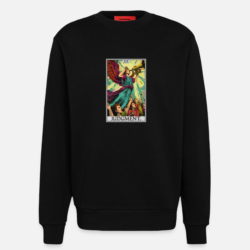 Tarotkarten Tarotkarte 20 Judgment Gericht - Sweatshirt - made by SPREAD - SOLID BLACK