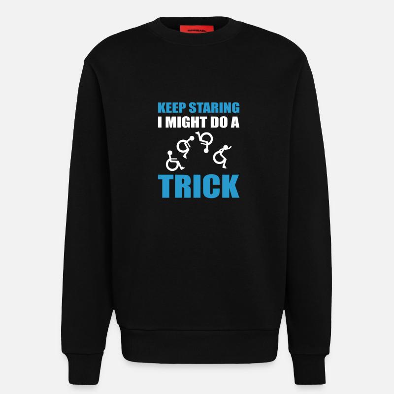 Rollstuhl - Sweatshirt - made by SPREAD  - SOLID BLACK