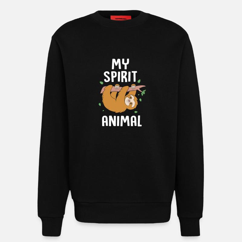 Faultier - Sweatshirt - made by SPREAD  - SOLID BLACK