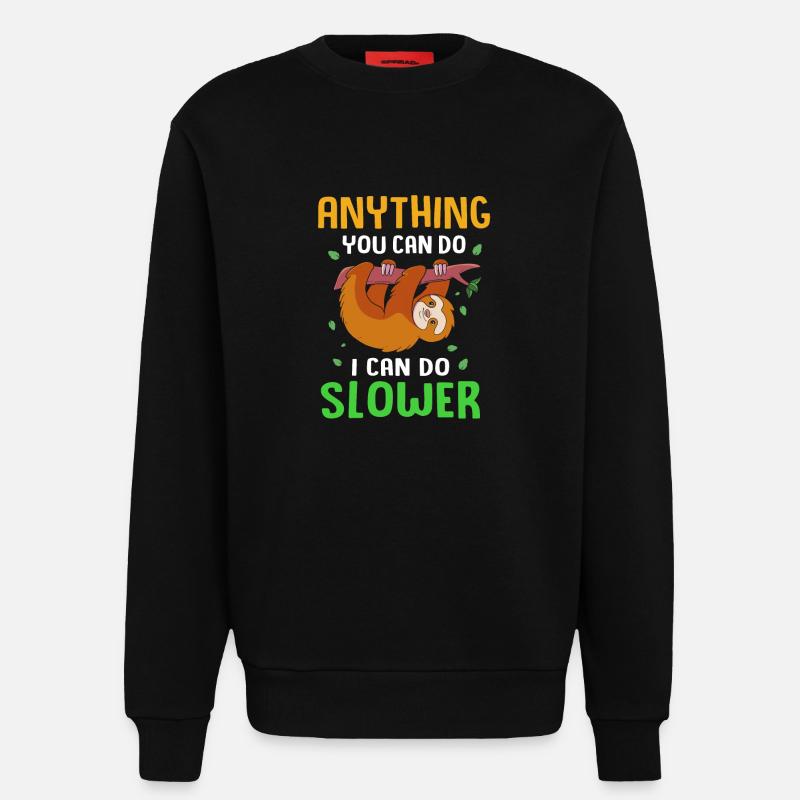 Faultier - Sweatshirt - made by SPREAD  - SOLID BLACK