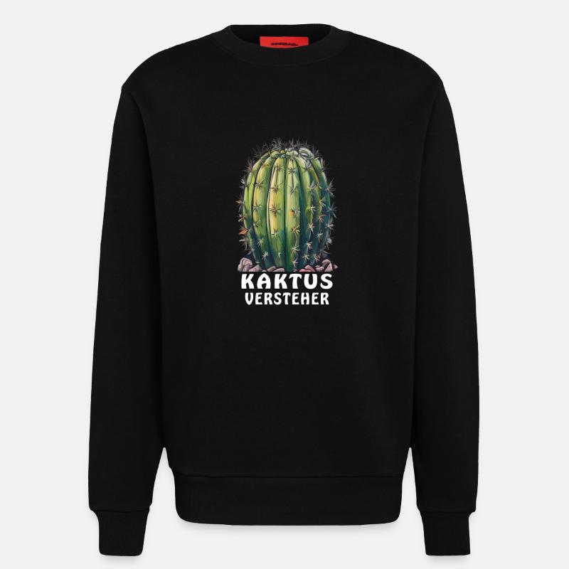 COMPRÉHENSEUR DE CACTUS - Sweat bio décontracté fabriqué en UE - SOLID BLACK