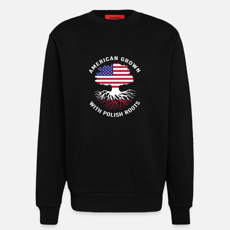 Polen Polnisch - Sweatshirt - made by SPREAD  - SOLID BLACK