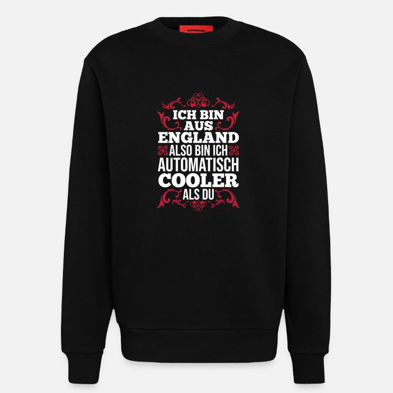 Großbritannien Engländer England - Sweatshirt - made by SPREAD  - SOLID BLACK
